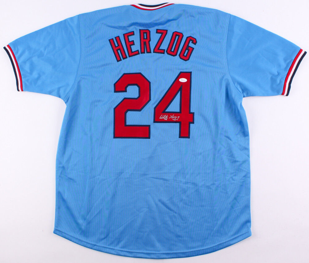Whitey Herzog Signed Cardinals Jersey (JSA COA) St. Louis Manager (1980–1990)