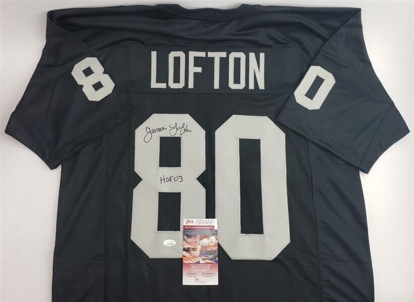 James Lofton Signed Oakland Raiders Jersey Inscribed "HOF 03" (JSA) 1978–1986
