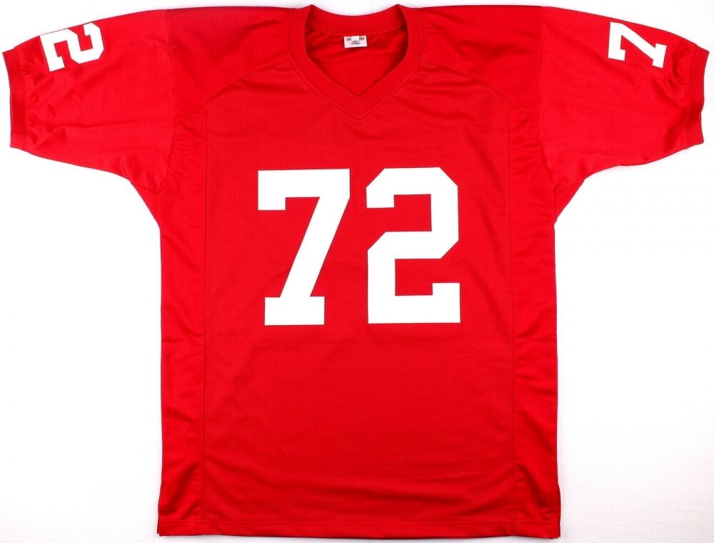 Dan Dierdorf Signed St.Louis Cardinals Jersey Inscribed "HOF 96" (JSA COA)