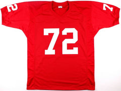 Dan Dierdorf Signed St.Louis Cardinals Jersey Inscribed "HOF 96" (JSA COA)