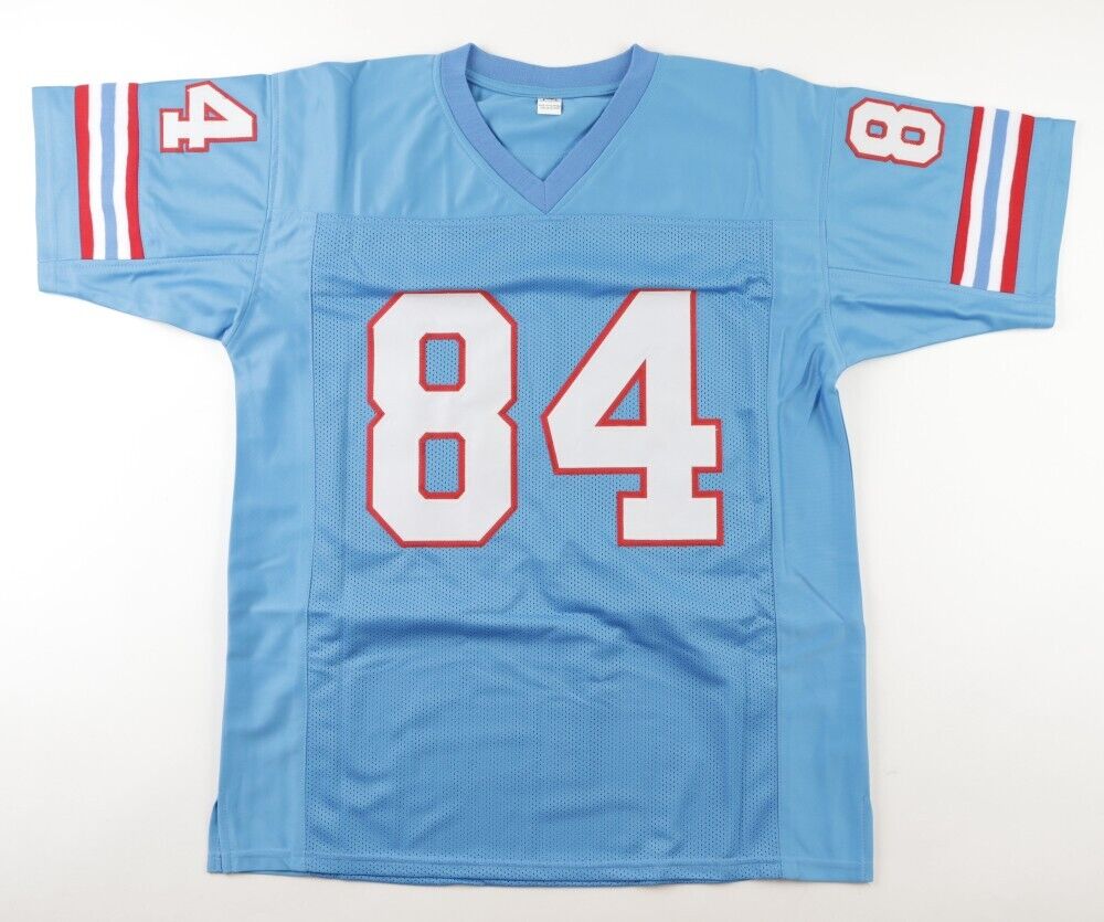 Billy "White Shoes" Johnson Signed Houston Oilers Jersey (TriStar) 3×Pro Bowl WR