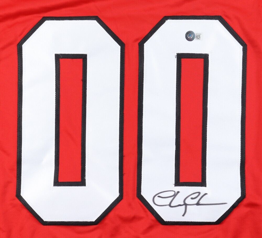 Chevy Chase Signed Chicago Blackhawks Griswold Jersey Christmas Vacation Beckett