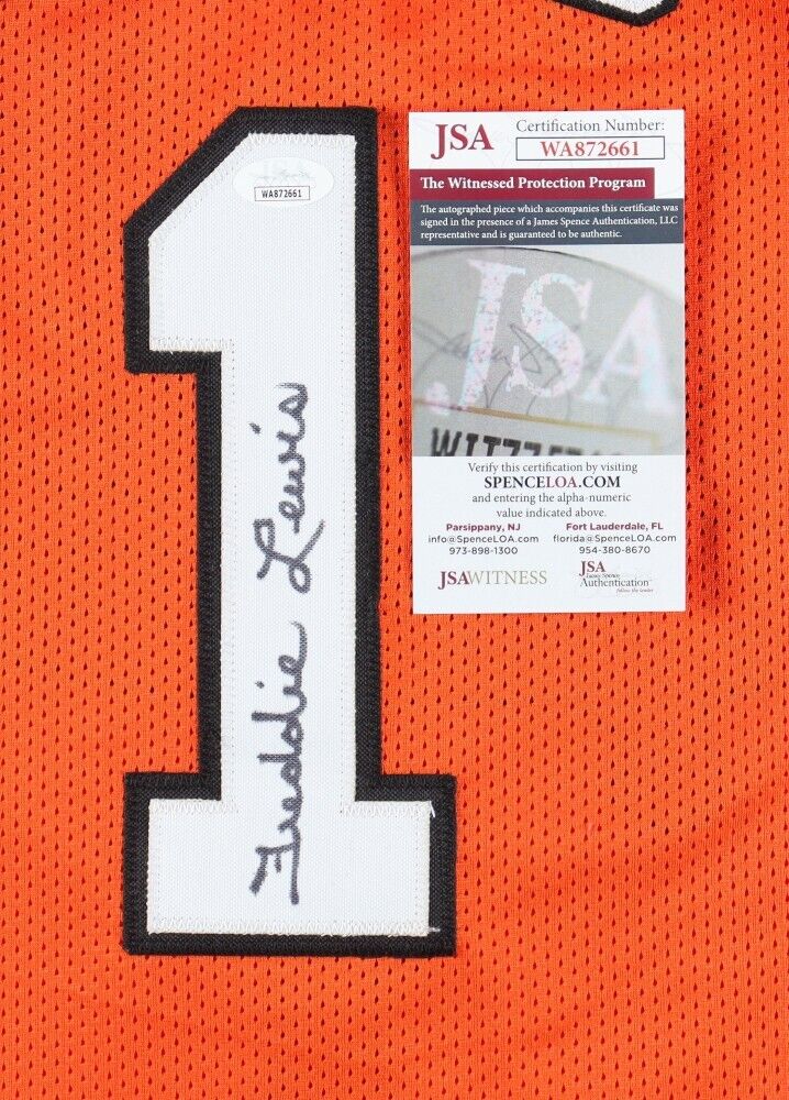 Freddie Lewis Signed ABA Indiana Pacers Jersey (JSA COA) 3xABA Champ /Guard