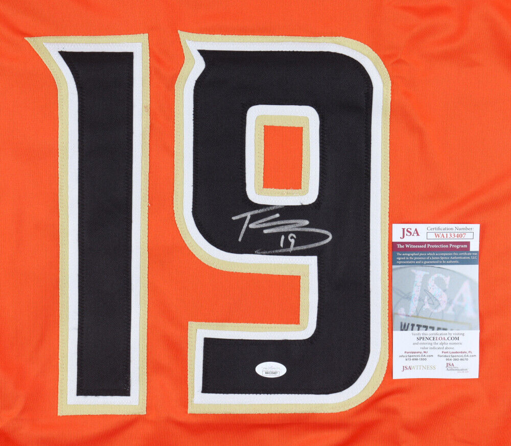 Troy Terry Signed Ducks Jersey (JSA COA) Anaheim Top Scorer 2021-22 / 37 goals
