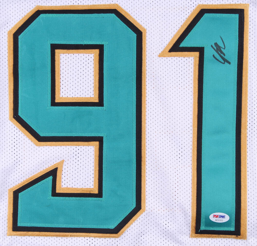 Yannick Ngakoue Signed Jaguars Jersey (PSA COA) Jacksonville 2016 3rd Round Pck
