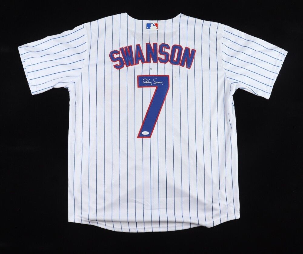 Dansby Swanson Signed Chicago Cubs Majestic Jersey (JSA COA) 2xAll Star S.S.
