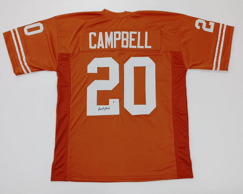 Earl Campbell Signed Texas Longhorns Jersey (Beckett Holo) Oilers All Pro R.B.