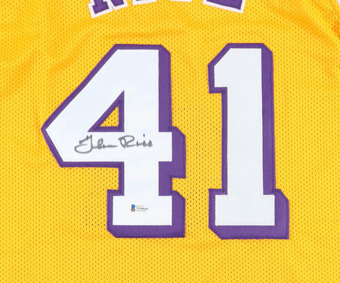 Glen Rice Signed Los Angeles Lakers Yellow Home Jersey (Beckett) 2000 NBA Champs