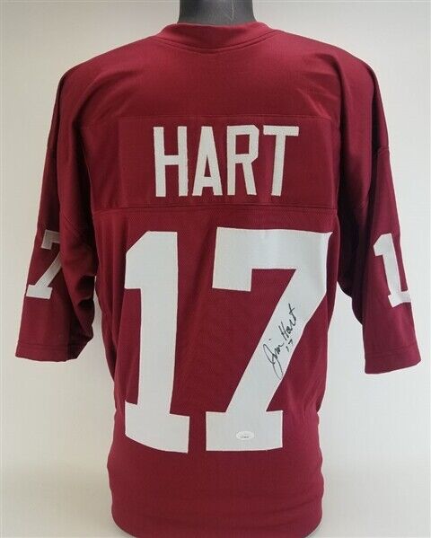 Jim Hart Signed Cardinals Jersey (JSA COA) St Louis Starting Q.B.(1966–1983)