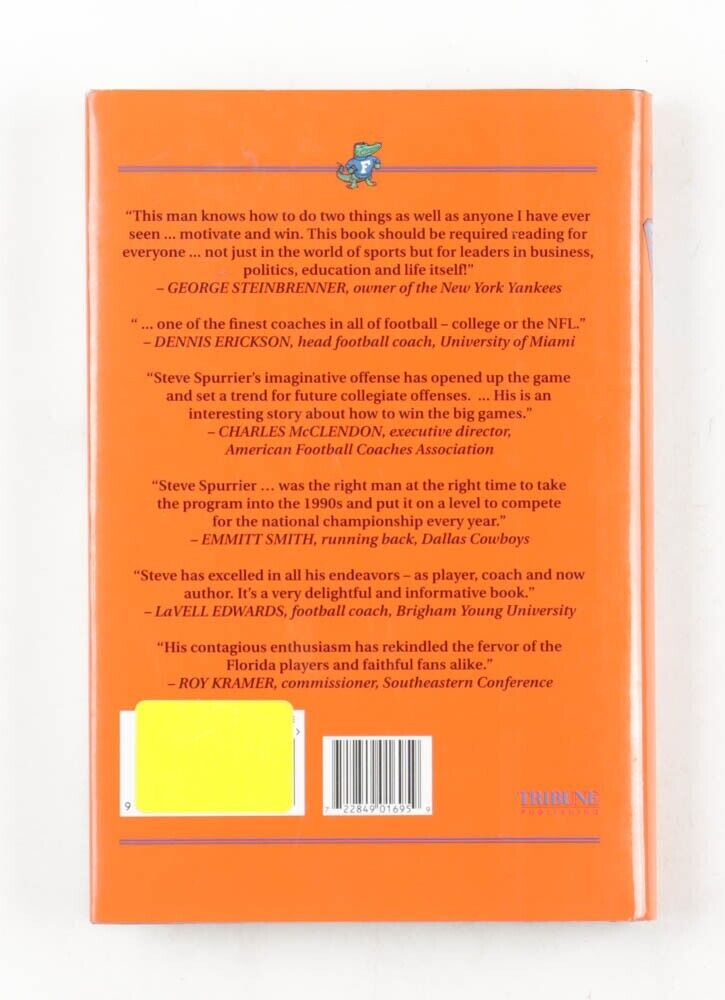 Steve Spurrier Signed "Gators" Hardcover Book (PSA COA) Florida's Head Coach