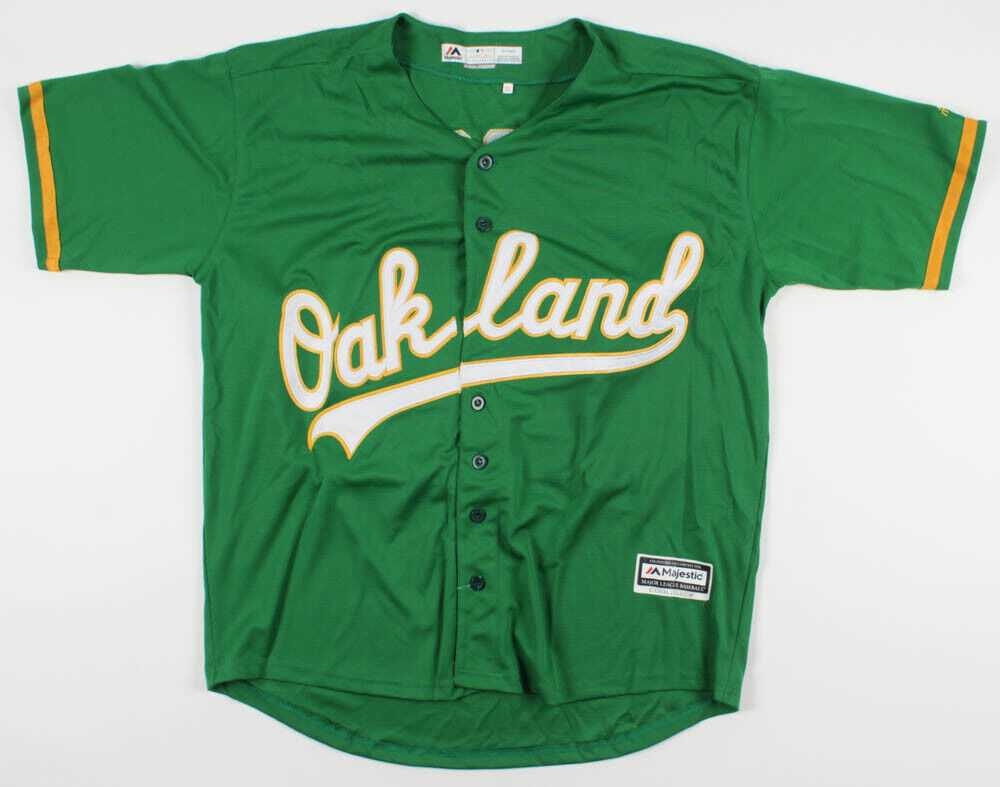 Matt Olson Signed Oakland Athletics Majestic MLB Jersey 2018 (Beckett COA) 1 B