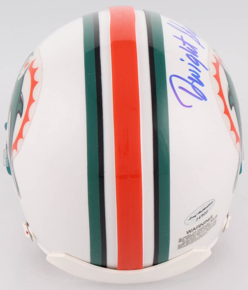 Dwight Stephenson Signed Miami Dolphins Mini Helmet (Leaf COA)