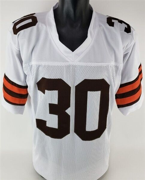 Cleo Miller Signed Browns Jersey (Beckett COA) Cleveland Full Back 1975-1982