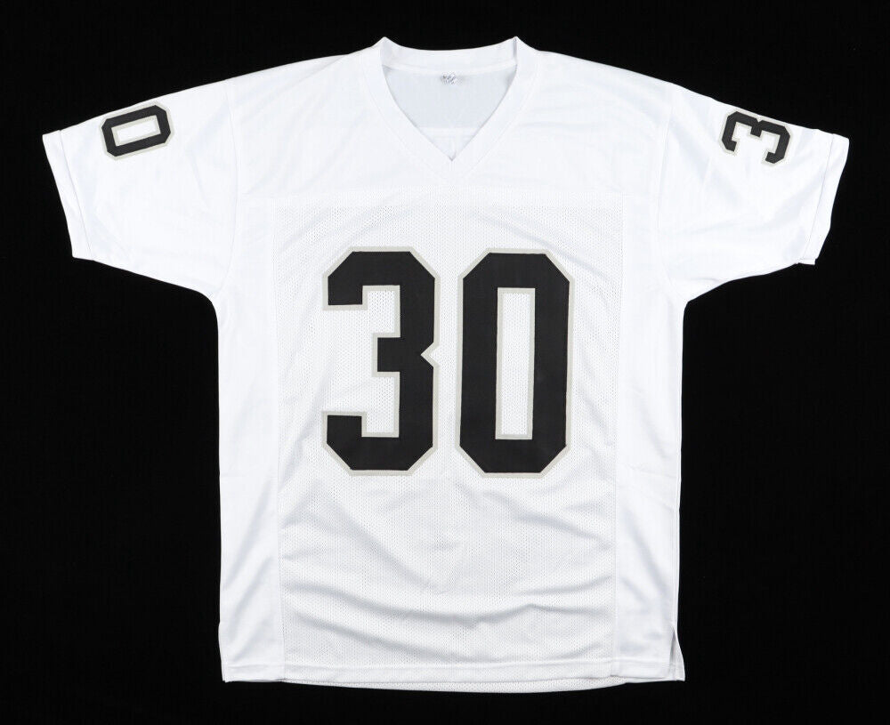 Mark van Eeghen Signed Oakland Raiders Jersey (JSA COA) Super Bowl XI & XV Champ