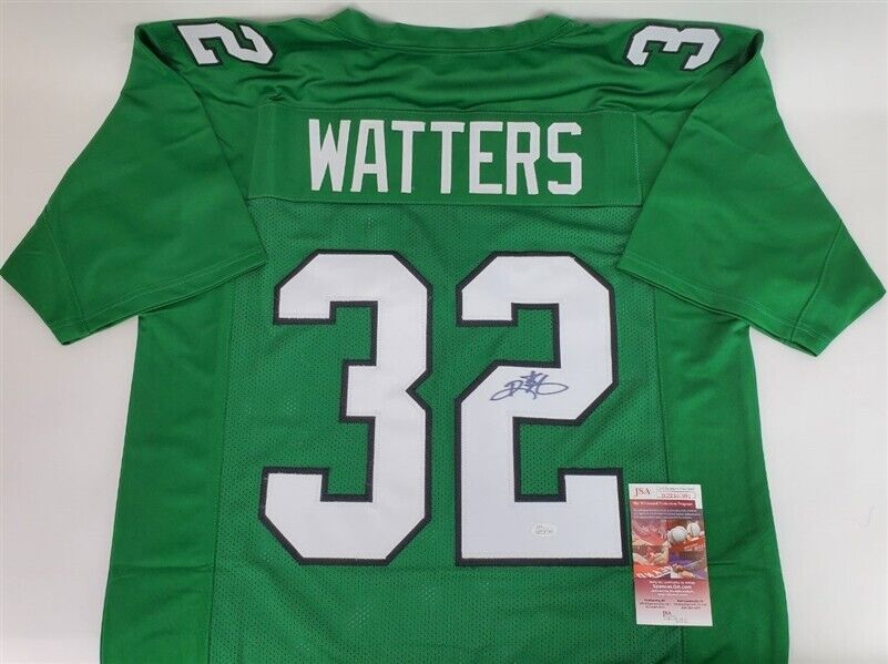Ricky Watters Signed Philadelphia Eagles Jersey (JSA COA) 5×Pro Bowl R.B.