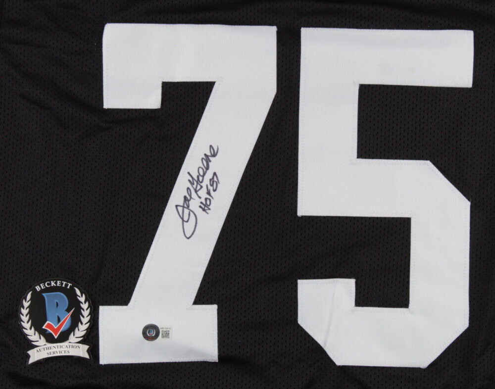Mean Joe Greene Signed Pittsburgh Steelers Jersey Inscribed HOF 87(Beckett Holo)