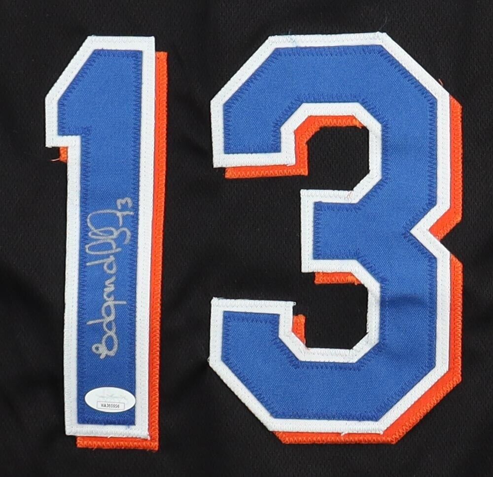 Edgardo Alfonzo Signed New York Mets Jersey (JSA) 2000 MLB All Star 3rd Baseman