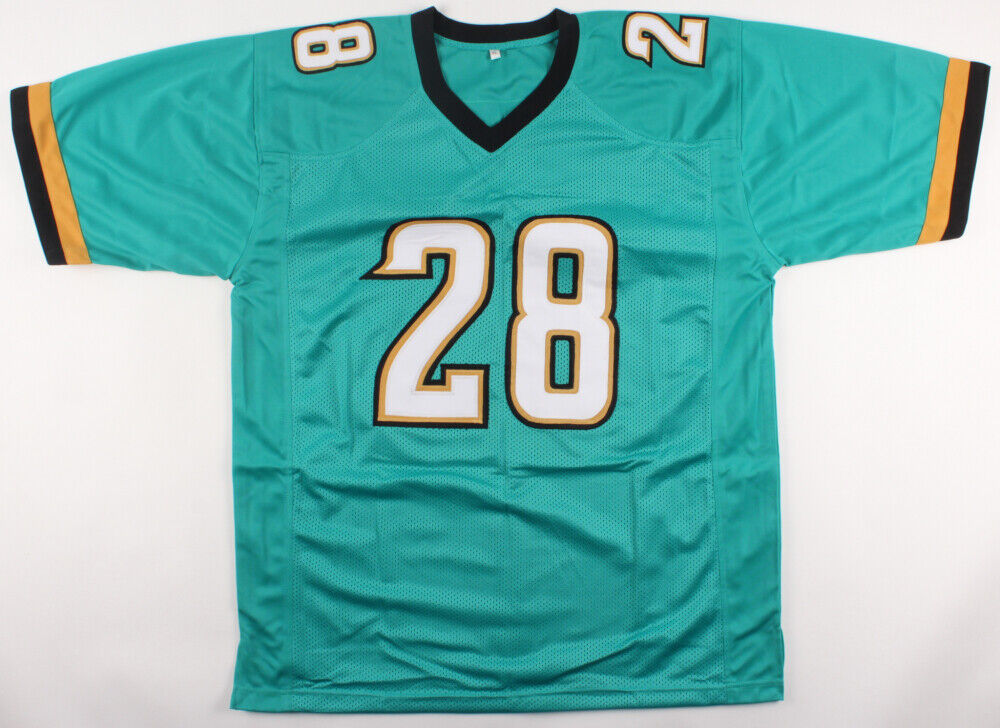 Fred Taylor Signed Jaguars Jersey (Beckett) Jacksonville All Pro R.B. 1998–2008
