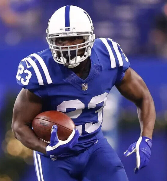 Frank Gore Signed Indianapolis Colts Blue Jersey (Beckett COA) 5×Pro Bowl R.B.