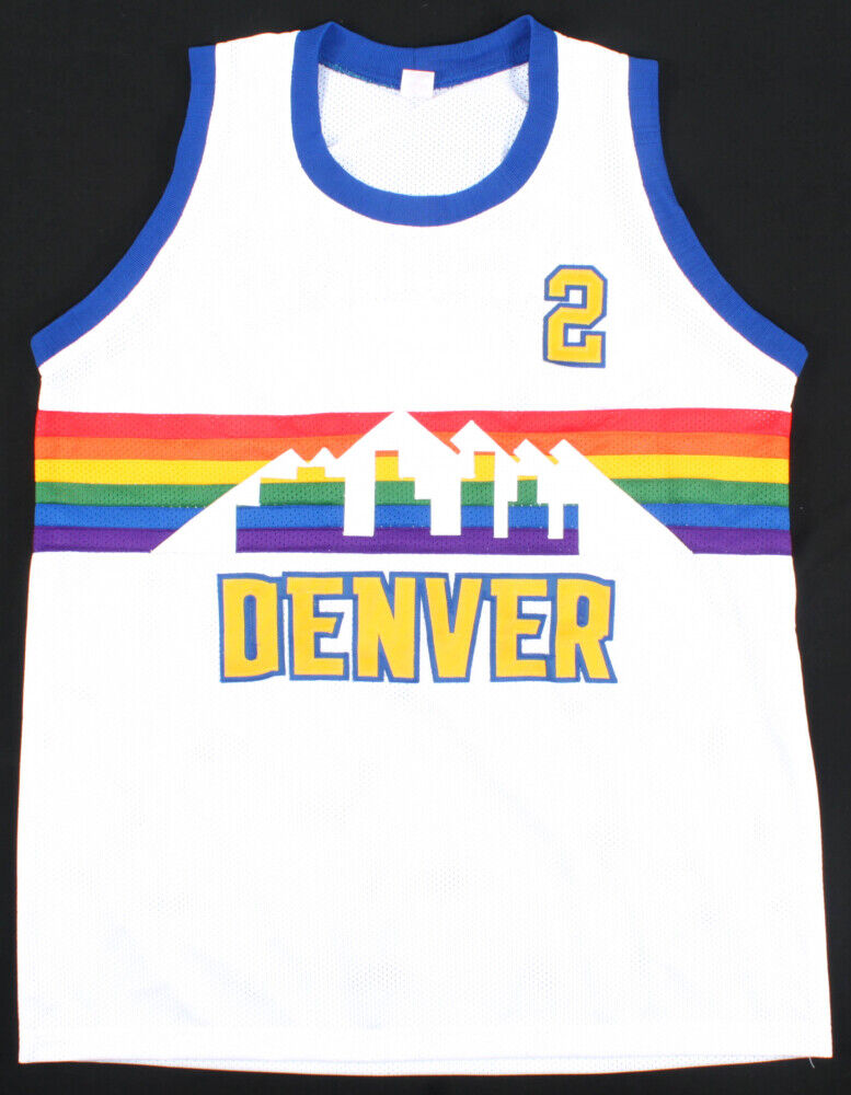 Alex English Signed Denver Nuggets Jersey (PSA COA) 8xNBA All-Star (1982–1989)