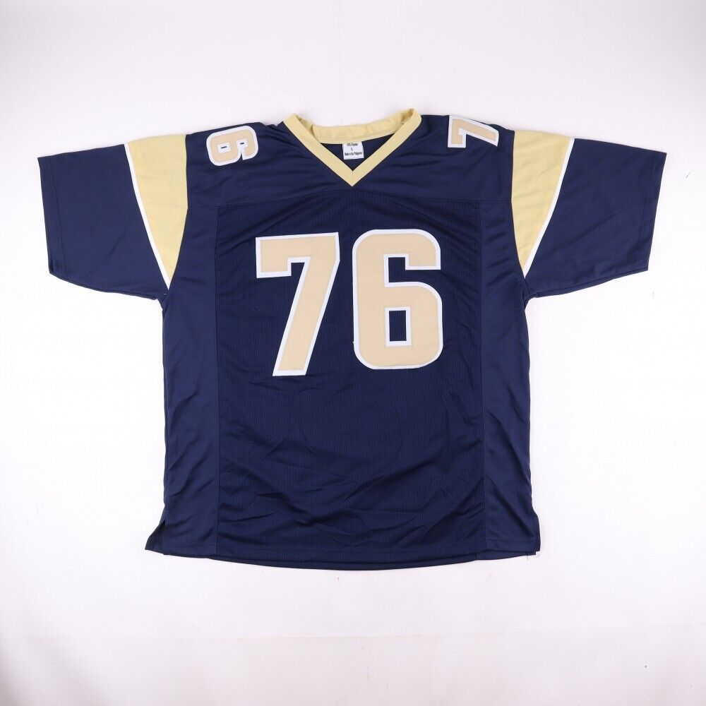 Orlando Pace Signed St. Louis Rams Jersey Inscribed "HOF 2016" (Playball Ink)