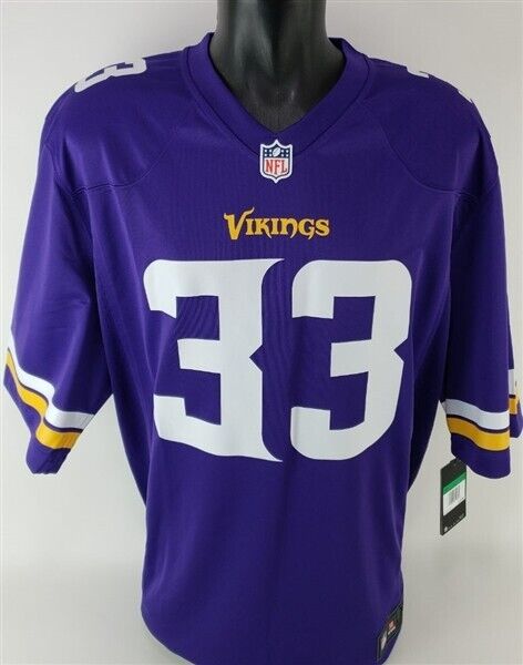 Dalvin Cook Signed Minnesota Vikings Nike NFL Replica Game Jersey (Beckett) R.B.