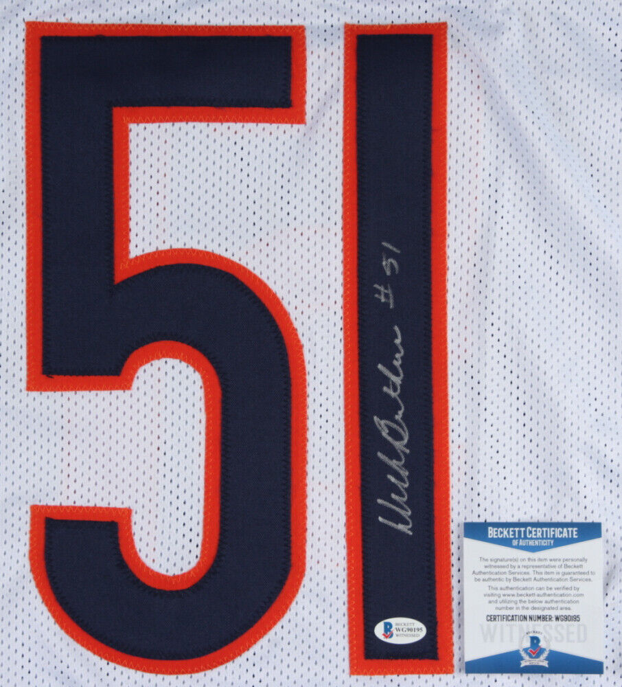 Dick Butkus Signed Chicago Bears Jersey (Beckett COA) 8×Pro Bowl Linebacker