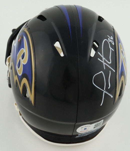 Todd Heap Signed Baltimore Ravens Salute to Service Speed Mini Replica  Football Helmet (JSA)