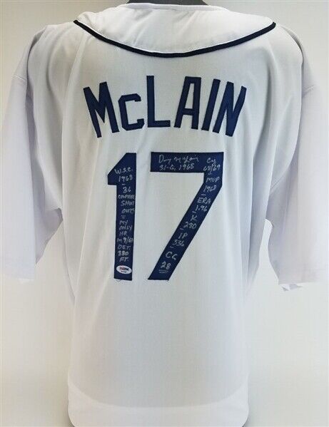 Denny McLain Signed & 11x Inscribed Detroit Tigers Jersey (PSA/DNA ITP COA)