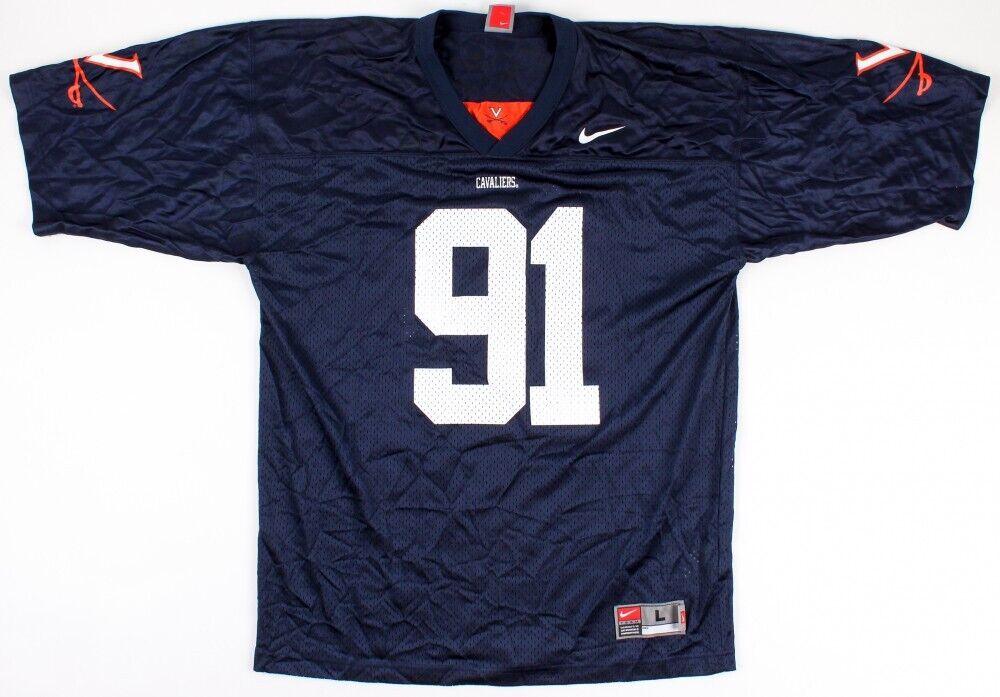 Chris Long Signed Virginia Cavaliers Jersey (JSA COA) Philadelphia Eagles D.E.