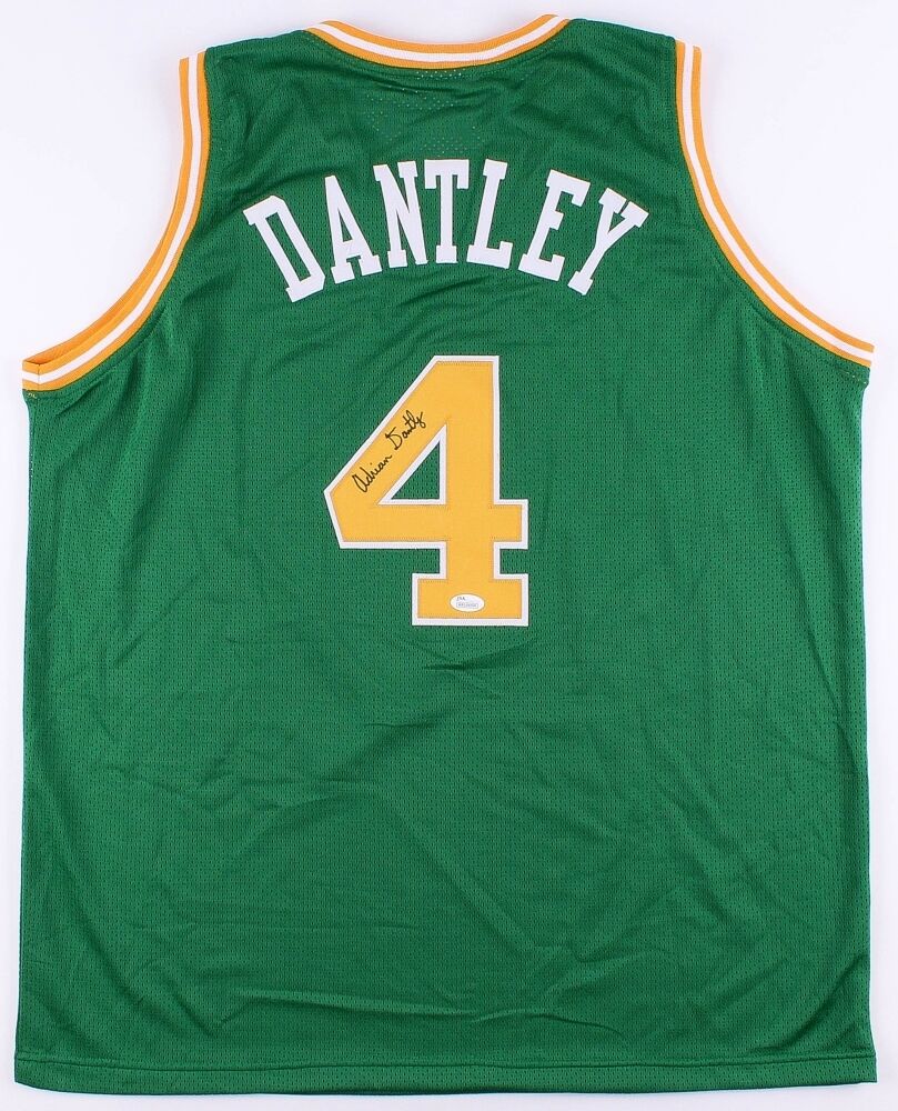 Adrian Dantley Signed Utah Jazz Jersey (JSA Hologram) # 4 retired by Utah Jazz