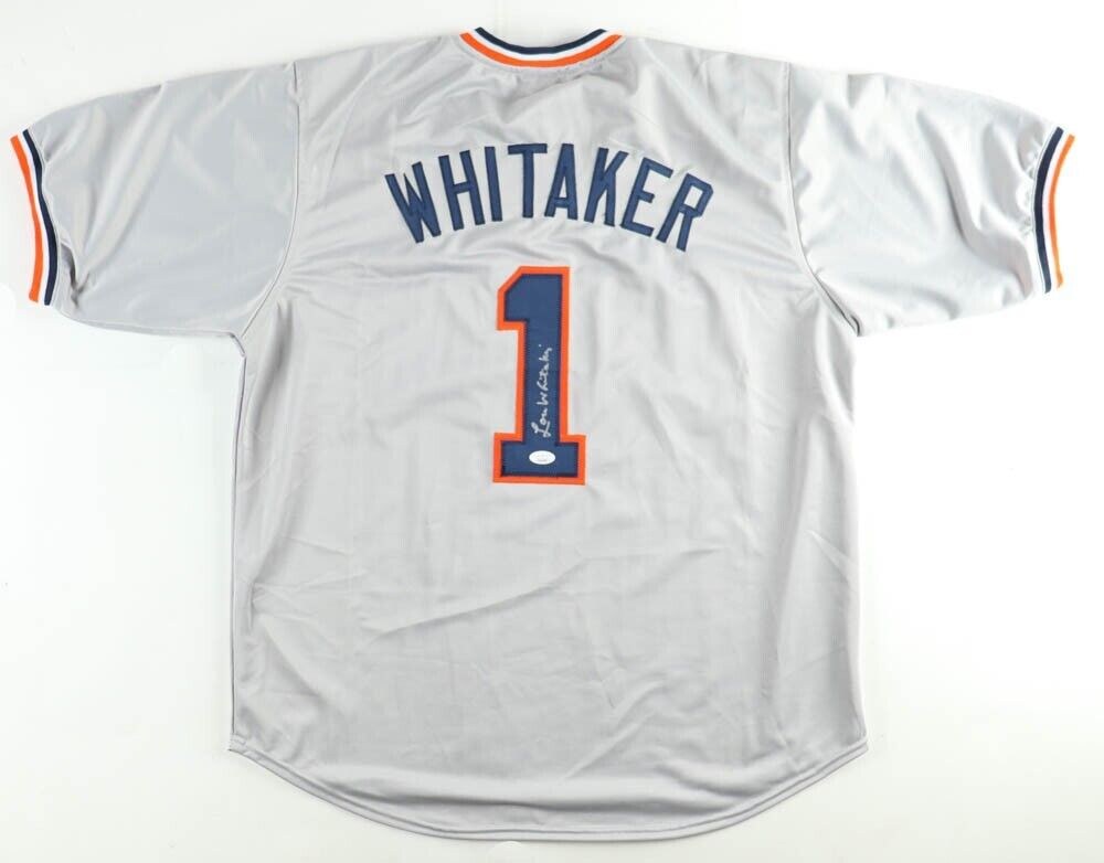 Lou Whitaker Signed Detroit Tigers Jersey (JSA COA) 1984 World Series Champion
