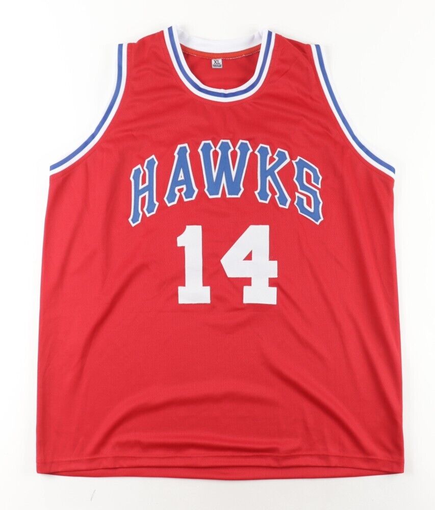 Lenny Wilkens Signed Hawks Jersey (JSA COA) St. Louis Point Guard 1960–1968