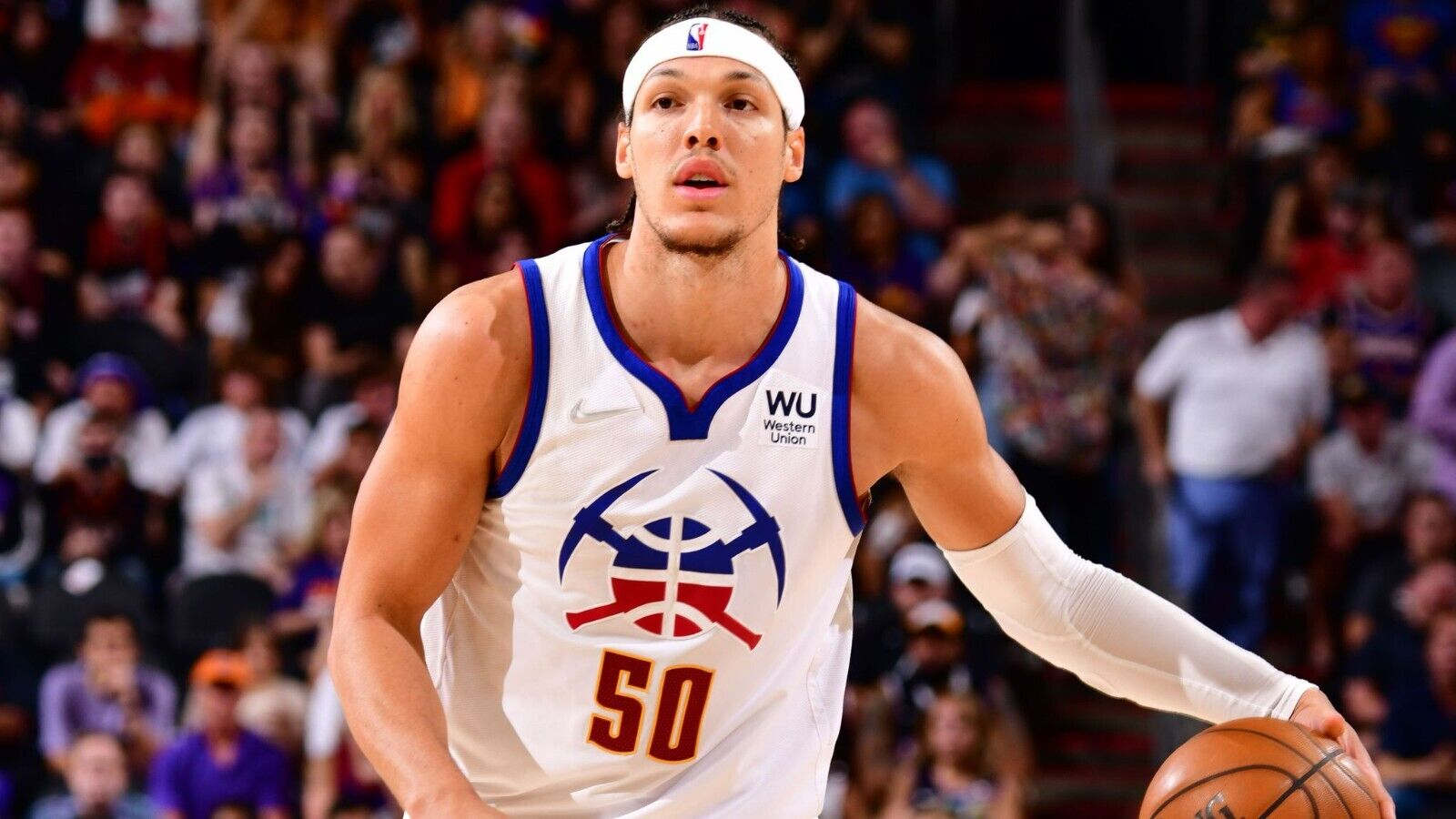 Aaron Gordon Signed Denver Nuggets Jersey Inscribed "NBA Champ 23" (Beckett)