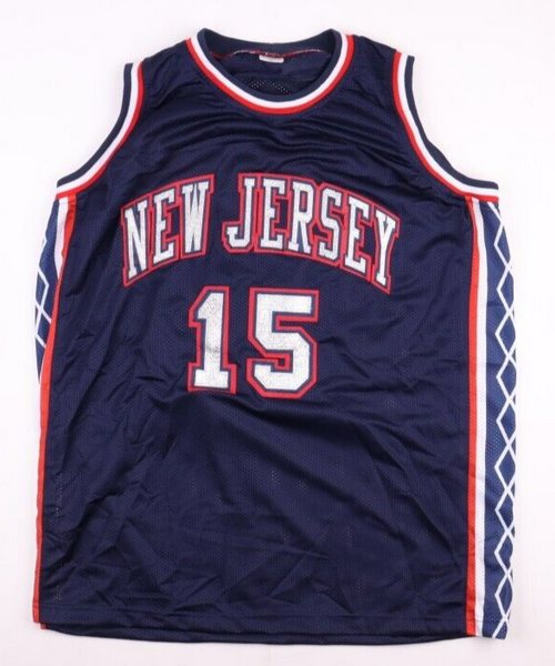 Reebok Vince Carter Authentic Vintage Jersey New Jersey Nets Autographed  JSA 40