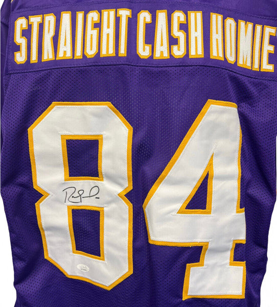 Randy Moss Signed Minnesota Vikings Jersey (JSA COA) Marshall Thunderi –