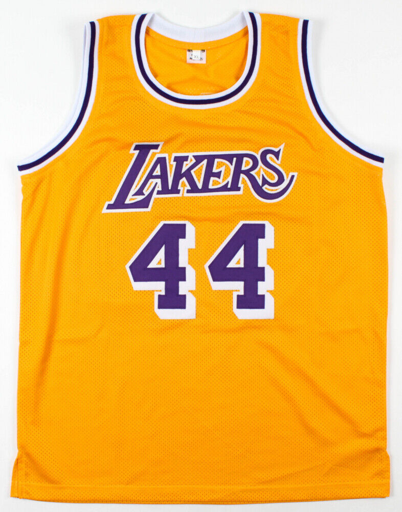 Jerry West Signed Los Angeles Lakers Jersey Inscribed HOF 1980-2010(Beckett COA)