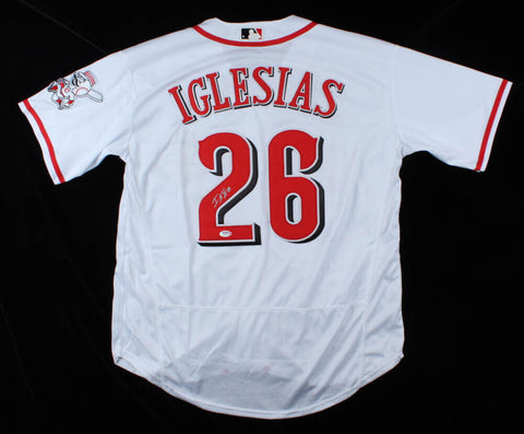 Raisel Iglesias Signed Cincinnati Reds Majestic MLB Jersey (PSA COA) The Closer