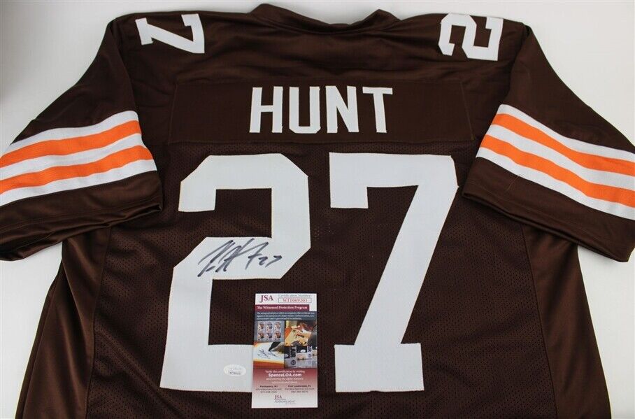 Kareem Hunt Cleveland Browns Signed Jersey / 2017 Rookie Running Back  (JSA COA)