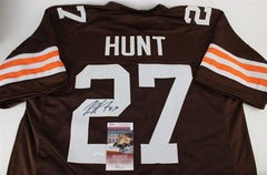 Kareem Hunt Cleveland Browns Signed Jersey / 2017 Rookie Running Back  (JSA COA)