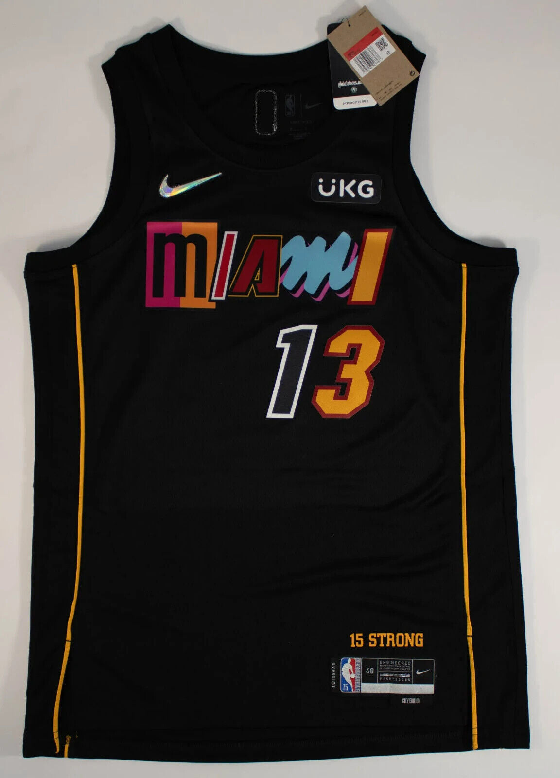 Bam Adebayo Signed Miami Heat Mashup Swingman Jersey (Beckett) 2017 1st Rnd. Pck