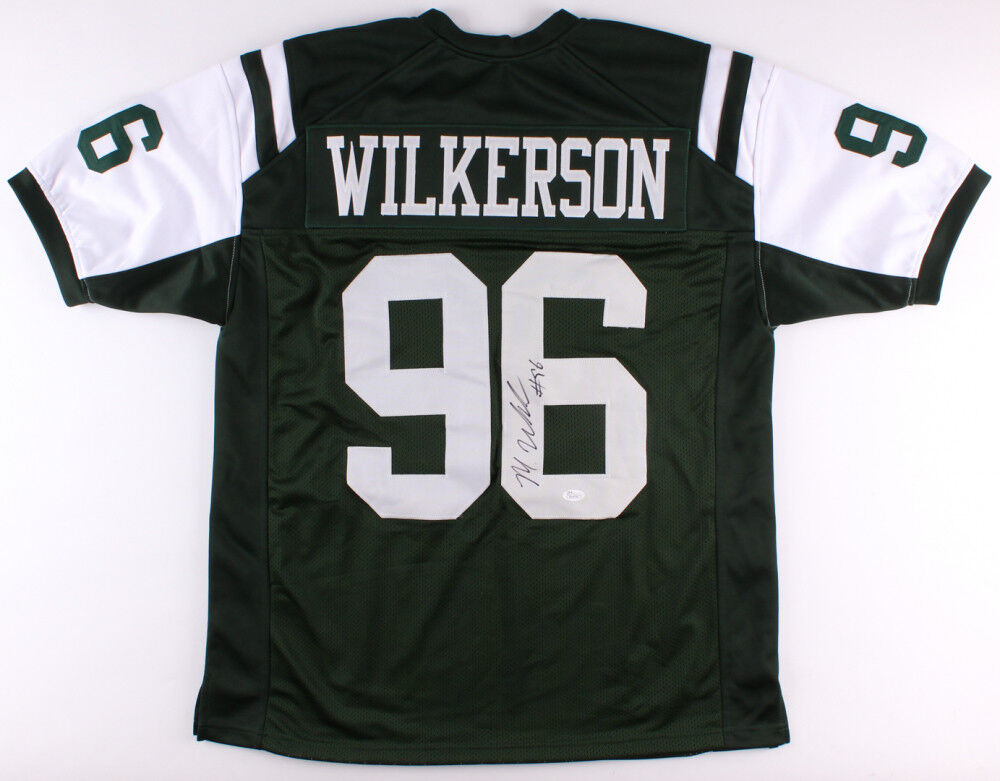 Muhammad Wilkerson Signed New York Jets Green Jersey (JSA) 2015 Pro Bowl