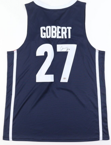 Rudy Gobert Signed Utah Jazz Jersey (JSA COA) 3xNBA All Star / 2020 Olympic Team