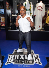 Mike Tyson Signed 17x22 Frame Ringside Boxing Glove Display 1986 Boxing Magazine