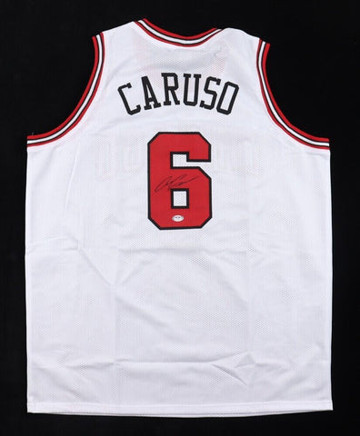 Alex Caruso Signed Chicago Bulls White Jersey (PSA COA) 2020 NBA Champion Guard