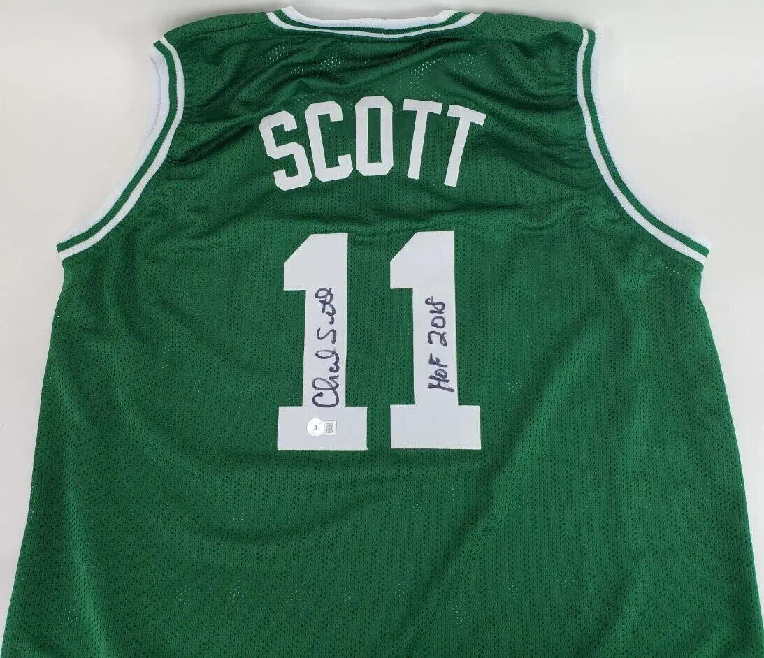 Charlie Scott Signed Boston Celtics Jersey Inscribed "HOF 2018" (JSA COA)