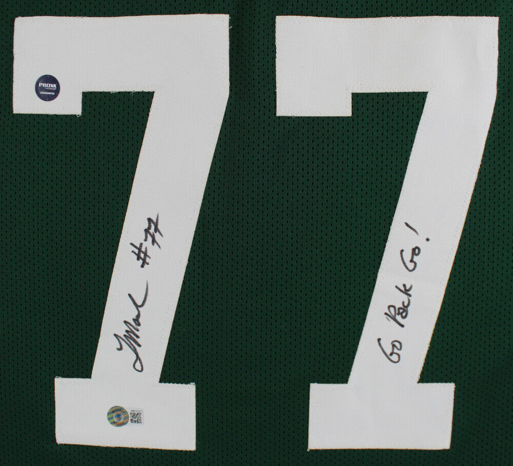 Tony Mandarich Signed Green Bay Packers Jersey Inscribed "Go Pack Go!" (Beckett)