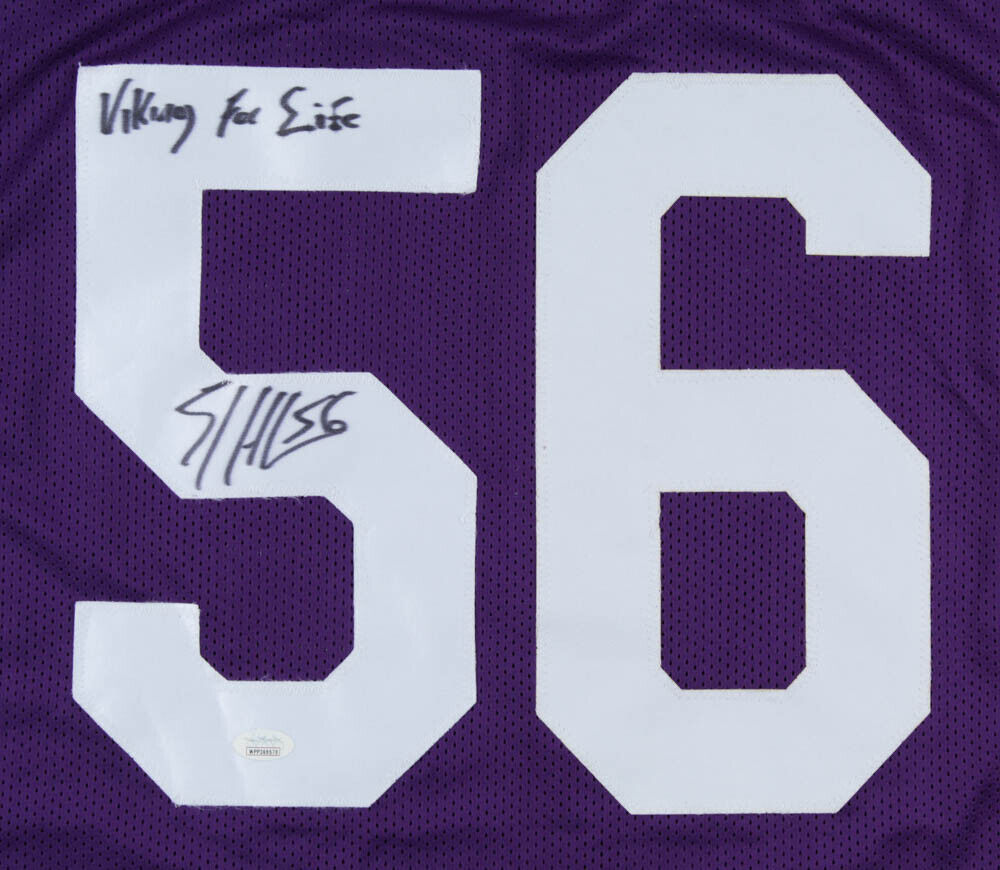 E. J. Henderson Signed Minnesota Jersey Inscribed " Viking For Life" (JSA Holo)