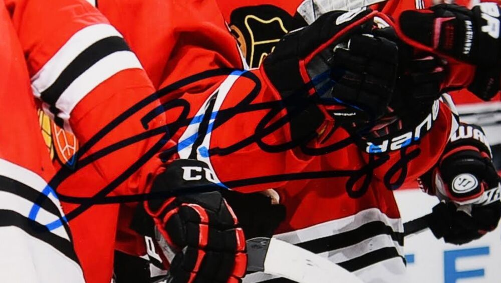 Patrick Kane Signed Blackhawks 14x17 Custom Framed Photo Display (JSA COA)