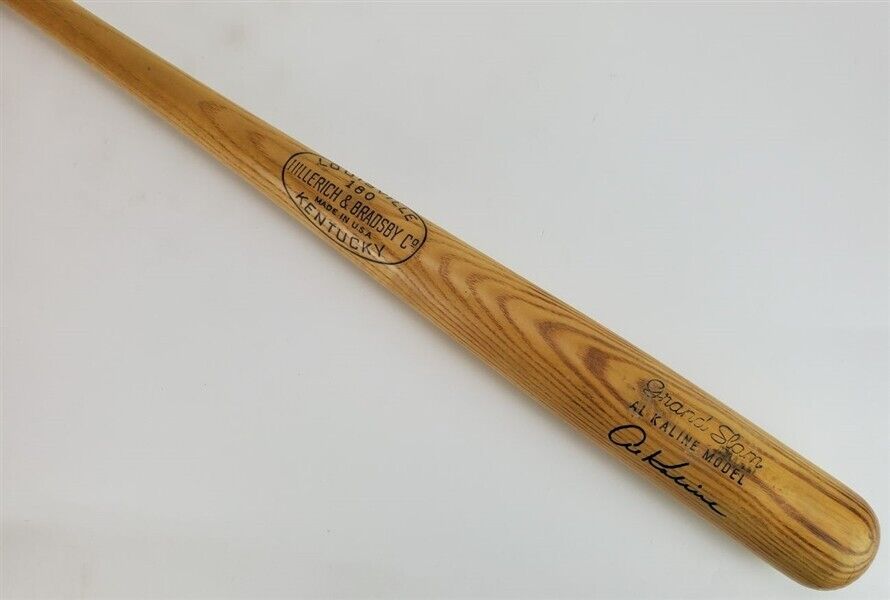 Al Kaline Signed Louisville Slugger Grand Slam Player Model Baseball Bat JSA COA